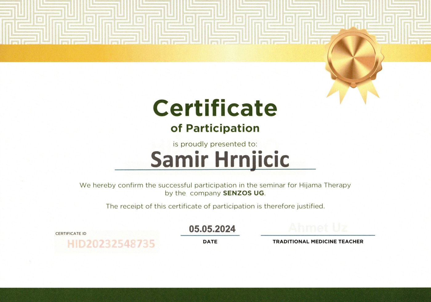 Hijama – SENZOS UG, 05.05.2024